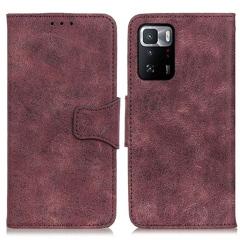 Case do Poco X3 GT Biznes Edouard Faux Leather Vintage