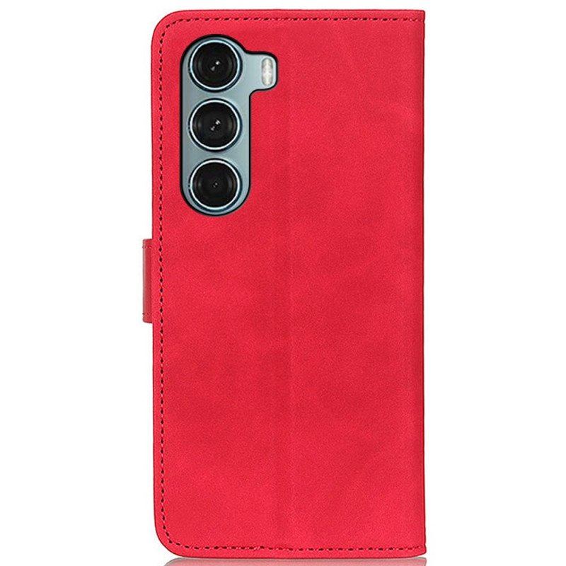 Etui Folio do Moto G200 5G Khazneh Efekt Skóry W Stylu Vintage