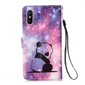 Etui do Xiaomi Redmi 9A z Łańcuch Dreaming Panda