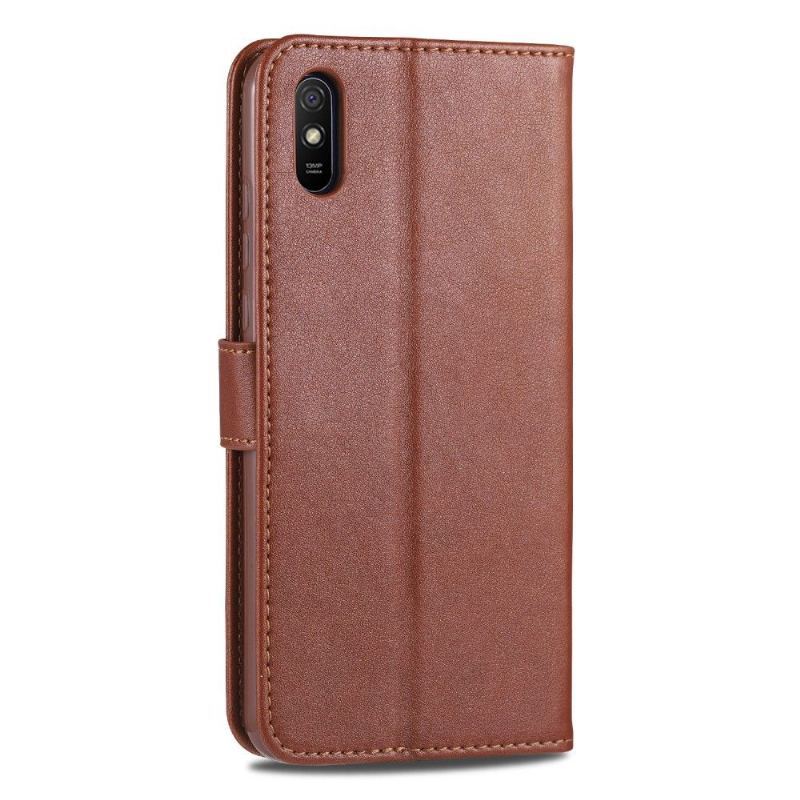 Etui Folio do Xiaomi Redmi 9A Azns Retro Skórzany Efekt