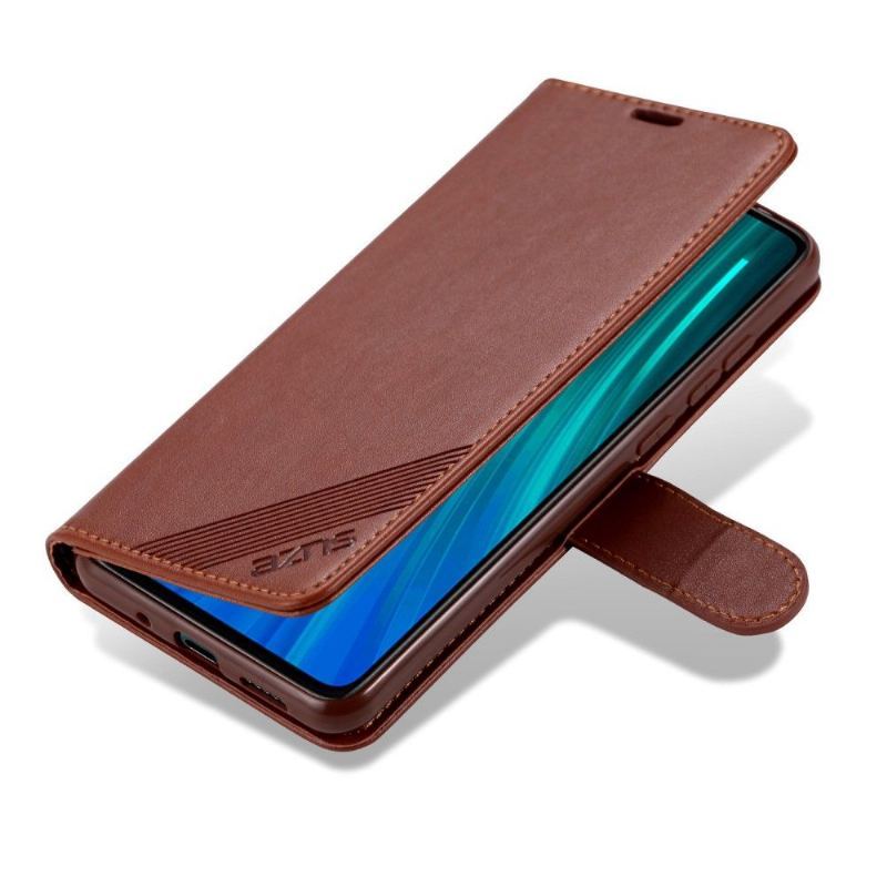 Etui Folio do Xiaomi Redmi 9A Azns Retro Skórzany Efekt