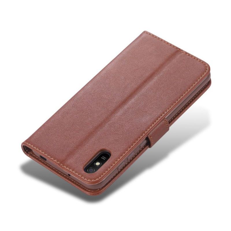 Etui Folio do Xiaomi Redmi 9A Azns Retro Skórzany Efekt