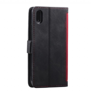 Etui Folio do Xiaomi Redmi 9A Classic z Łańcuch Vintage Posiadacz Karty