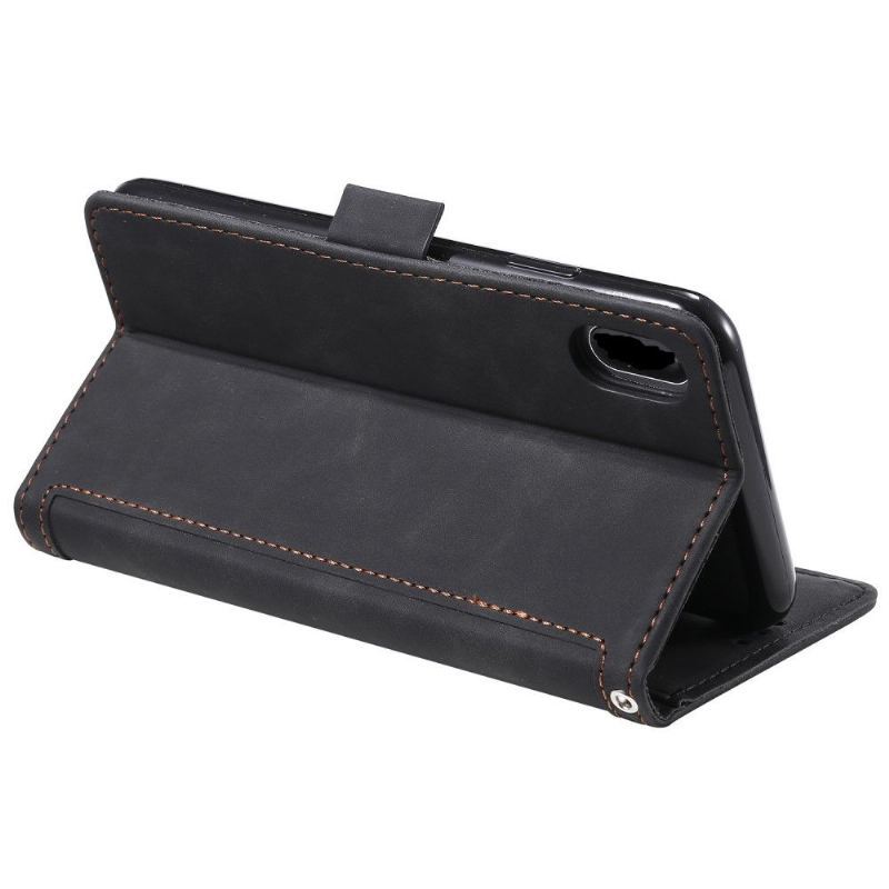 Etui Folio do Xiaomi Redmi 9A Classic z Łańcuch Vintage Posiadacz Karty