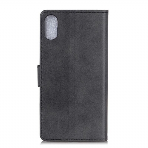 Etui Folio do Xiaomi Redmi 9A Obrzeża Marius Efekt Matowej Skóry