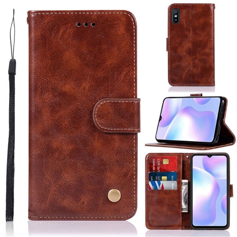 Etui Folio do Xiaomi Redmi 9A Premium Vintage