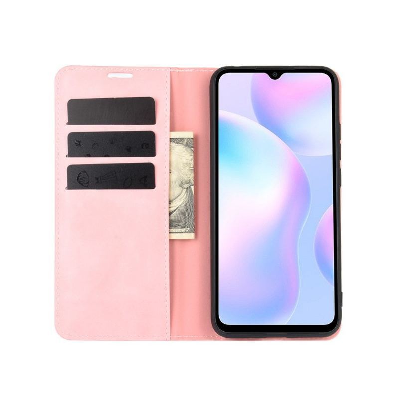 Obudowa Etui Na Telefon do Xiaomi Redmi 9A Business Retro - Różowy