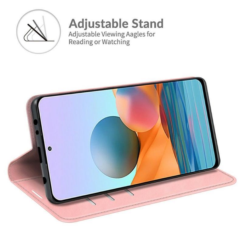 Case do Xiaomi Redmi Note 10 Pro Faux Skórzany Stojak Funkcyjny