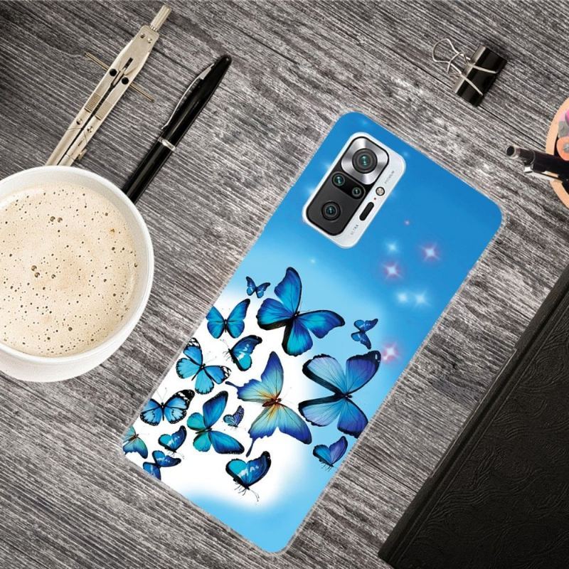 Etui do Xiaomi Redmi Note 10 Pro Classic Niebieskie Motyle