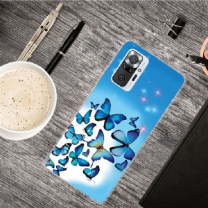 Etui do Xiaomi Redmi Note 10 Pro Classic Niebieskie Motyle