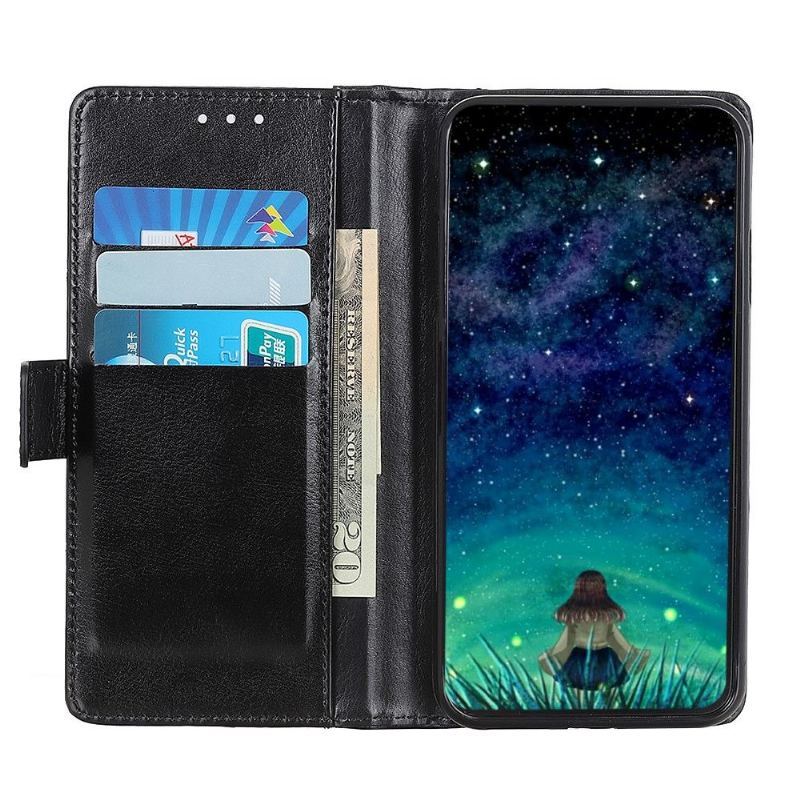 Etui Folio do Xiaomi Redmi Note 10 Pro Classic Efekt Skóry Z Nitami