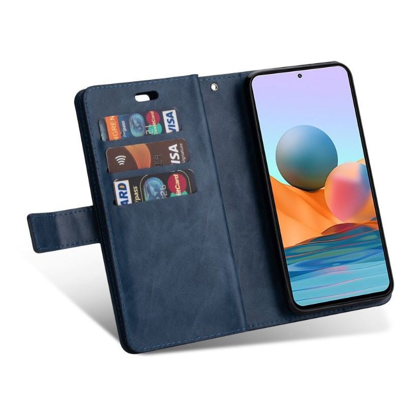 Etui Folio do Xiaomi Redmi Note 10 Pro Classic Portfel z Łańcuch Sztuczna Skóra