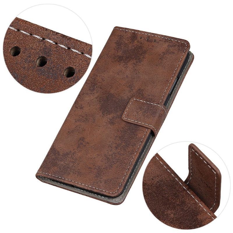 Etui Folio do Xiaomi Redmi Note 10 Pro Obrzeża Cyrius Faux Leather Vintage