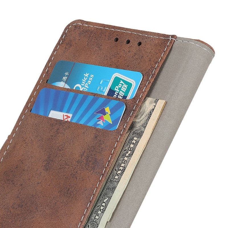 Etui Folio do Xiaomi Redmi Note 10 Pro Obrzeża Cyrius Faux Leather Vintage