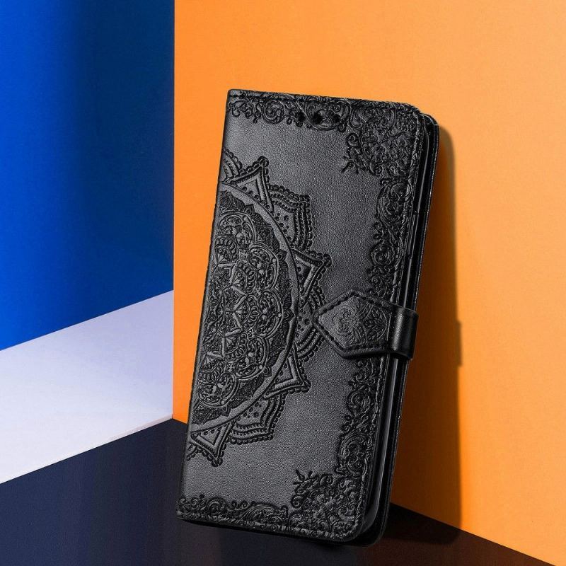 Etui Folio do Xiaomi Redmi Note 10 Pro Obrzeża Mandala Relief