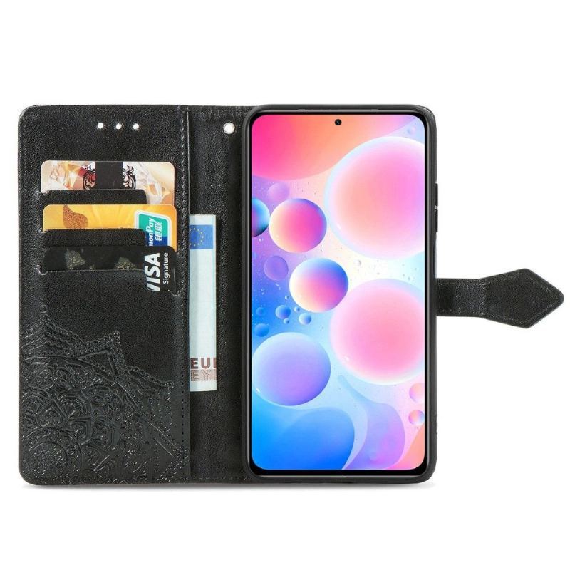 Etui Folio do Xiaomi Redmi Note 10 Pro Obrzeża Mandala Relief