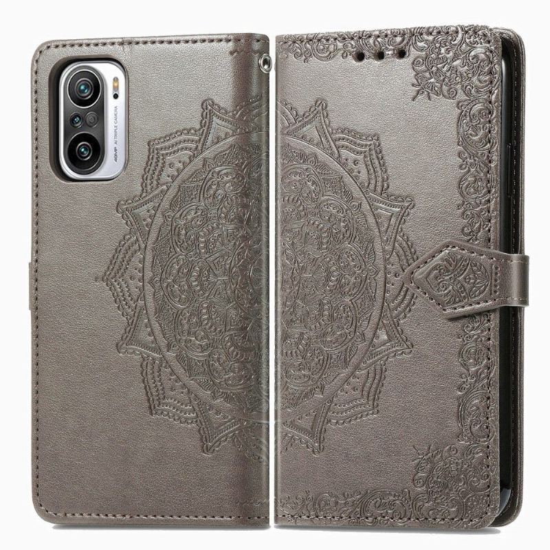 Etui Folio do Xiaomi Redmi Note 10 Pro Obrzeża Mandala Relief