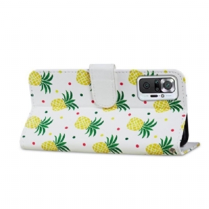 Etui Folio do Xiaomi Redmi Note 10 Pro Pl Ananas