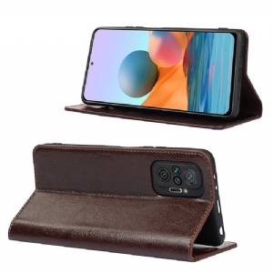 Etui Folio do Xiaomi Redmi Note 10 Pro Skórzany Uchwyt Na Karty Stojak Funkcyjny