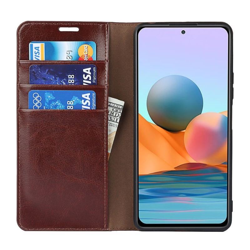 Etui Folio do Xiaomi Redmi Note 10 Pro Skórzany Uchwyt Na Karty Stojak Funkcyjny