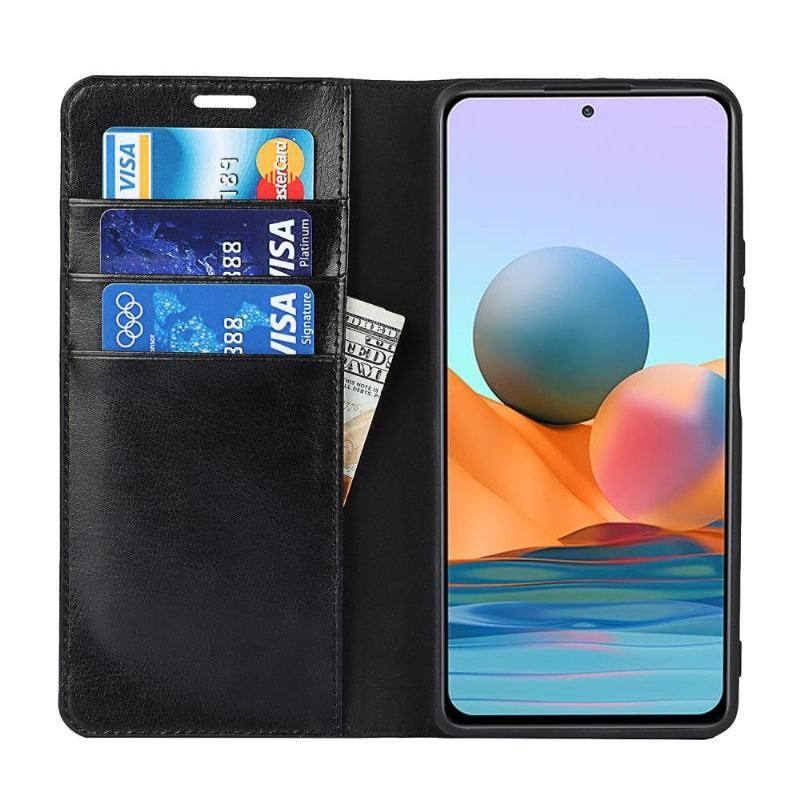 Etui Folio do Xiaomi Redmi Note 10 Pro Skórzany Uchwyt Na Karty Stojak Funkcyjny