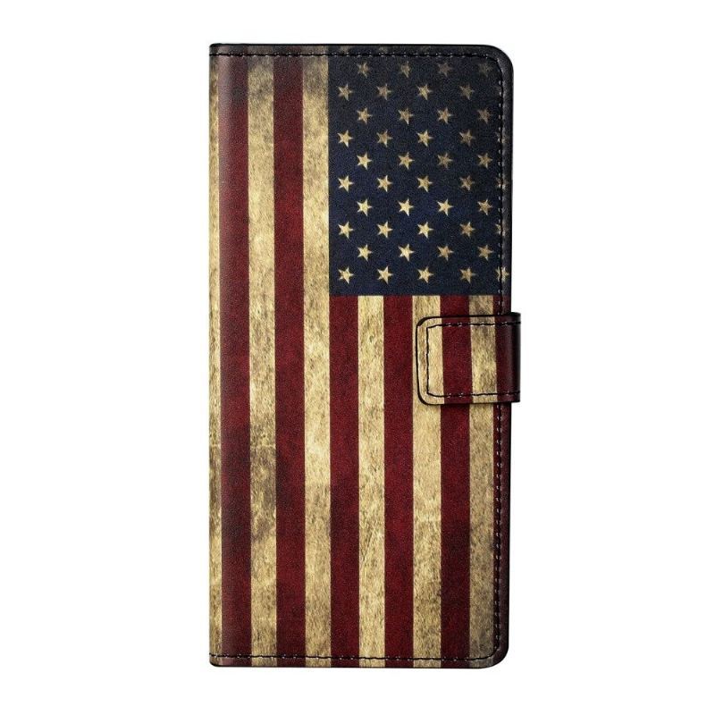 Etui Folio do Xiaomi Redmi Note 10 Pro Vintage American Flag