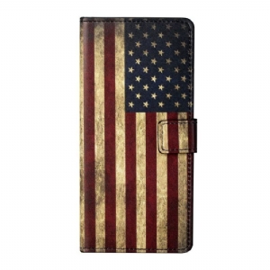 Etui Folio do Xiaomi Redmi Note 10 Pro Vintage American Flag