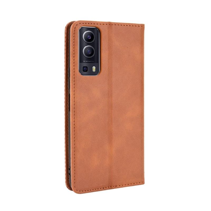 Etui do Vivo Y72 5G Obrzeża Cirénius Style Skóra