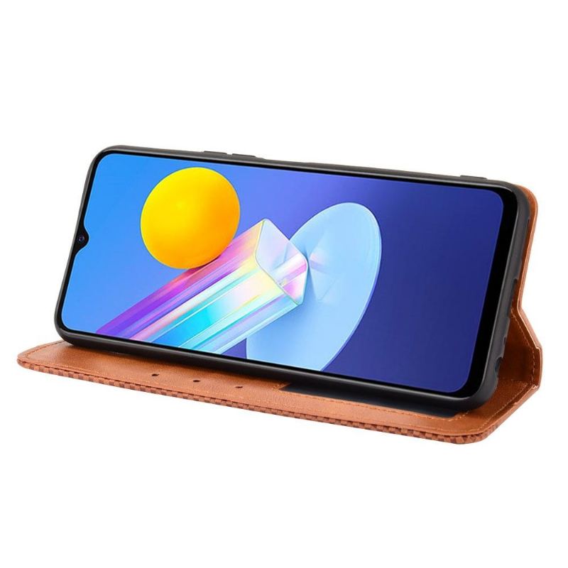 Etui do Vivo Y72 5G Obrzeża Cirénius Style Skóra