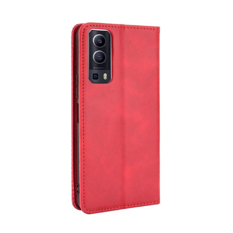 Etui do Vivo Y72 5G Obrzeża Cirénius Style Skóra