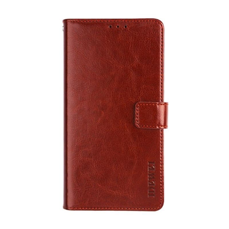 Etui Folio do Vivo Y72 5G Classic Skórzany Futerał Idewei Folio Efekt Skóry