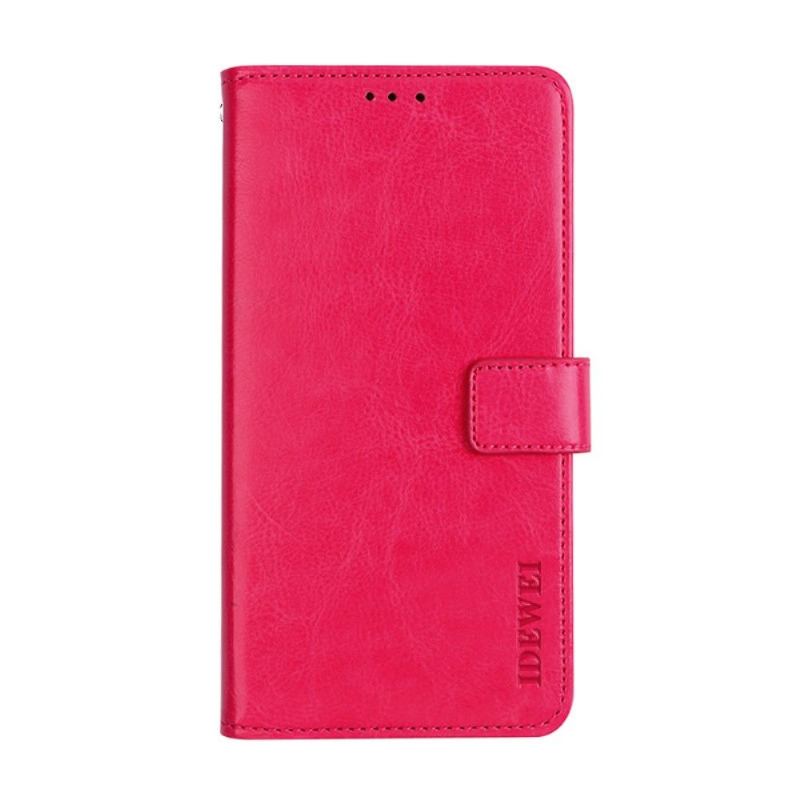 Etui Folio do Vivo Y72 5G Classic Skórzany Futerał Idewei Folio Efekt Skóry