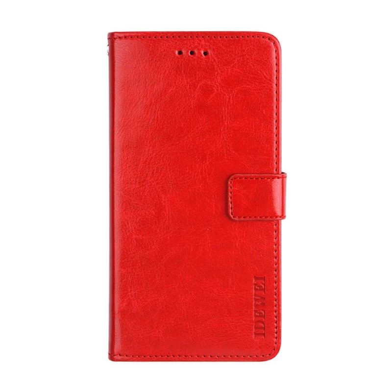 Etui Folio do Vivo Y72 5G Classic Skórzany Futerał Idewei Folio Efekt Skóry