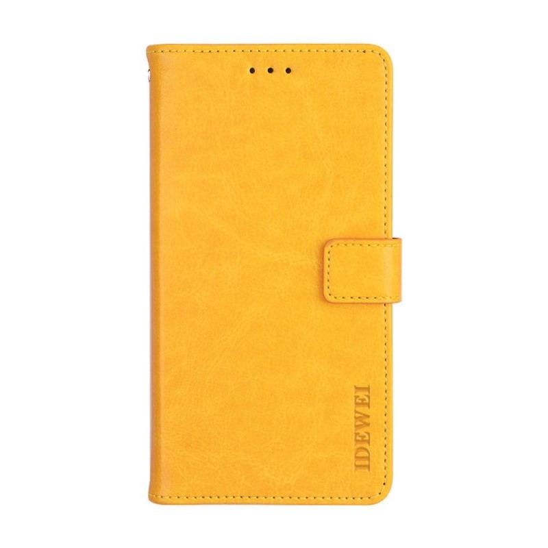 Etui Folio do Vivo Y72 5G Classic Skórzany Futerał Idewei Folio Efekt Skóry