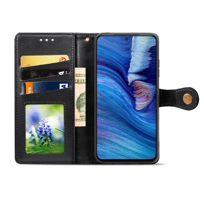 Etui Folio do Xiaomi Redmi Note 10 5G / Poco M3 Pro Indila Etui Na Karty Ze Sztucznej Skóry