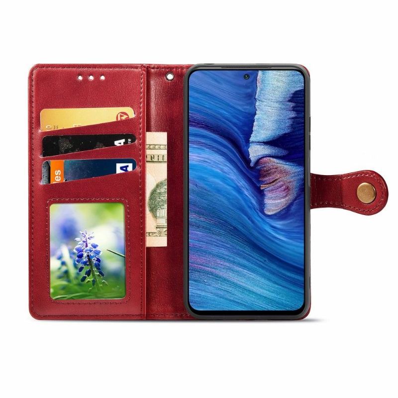 Etui Folio do Xiaomi Redmi Note 10 5G / Poco M3 Pro Indila Etui Na Karty Ze Sztucznej Skóry