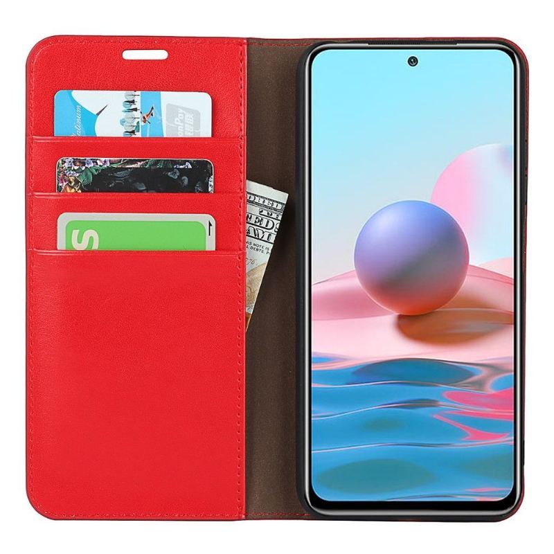 Etui Folio do Xiaomi Redmi Note 10 5G / Poco M3 Pro Obrzeża Skórzany Uchwyt Na Karty Stojak Funkcyjny