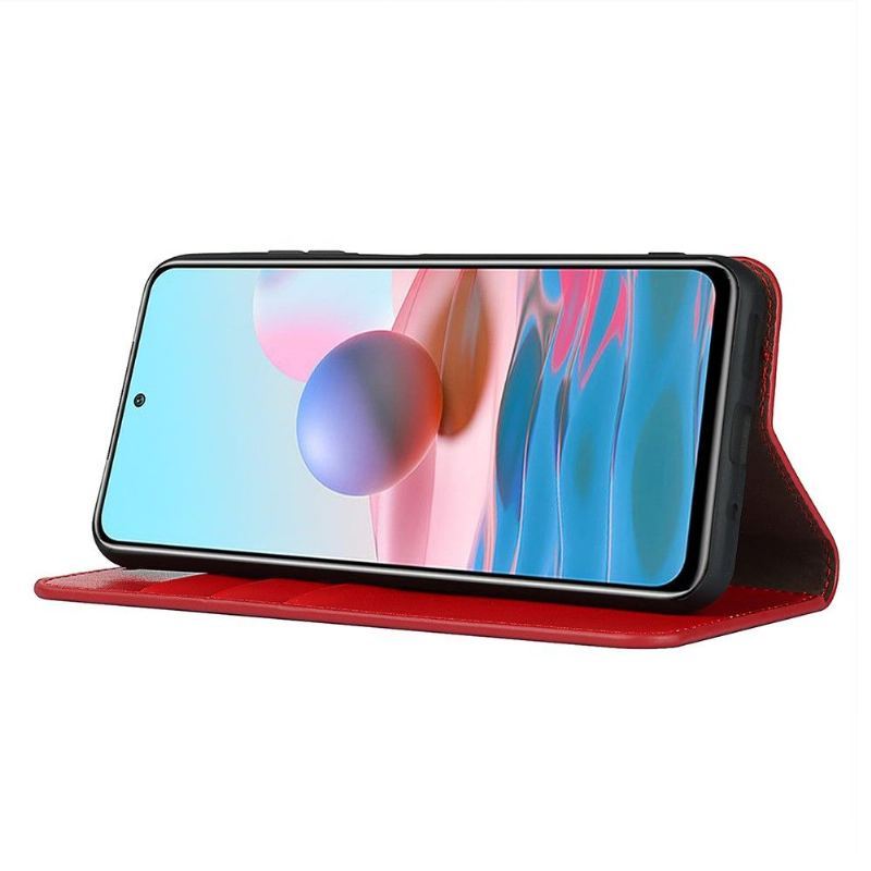 Etui Folio do Xiaomi Redmi Note 10 5G / Poco M3 Pro Obrzeża Skórzany Uchwyt Na Karty Stojak Funkcyjny