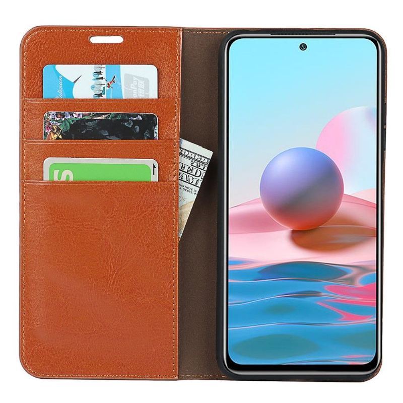 Etui Folio do Xiaomi Redmi Note 10 5G / Poco M3 Pro Obrzeża Skórzany Uchwyt Na Karty Stojak Funkcyjny