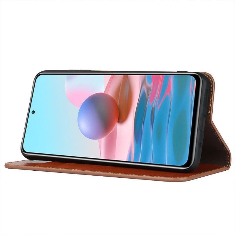 Etui Folio do Xiaomi Redmi Note 10 5G / Poco M3 Pro Obrzeża Skórzany Uchwyt Na Karty Stojak Funkcyjny