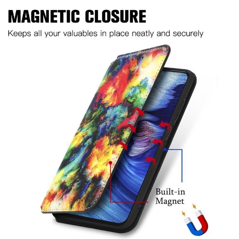 Etui Folio do Xiaomi Redmi Note 10 5G / Poco M3 Pro Opalizująca Chmura