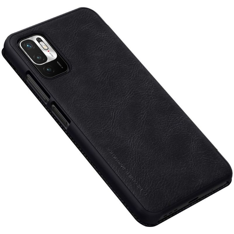 Etui Folio do Xiaomi Redmi Note 10 5G / Poco M3 Pro Seria Qin Efekt Skóry