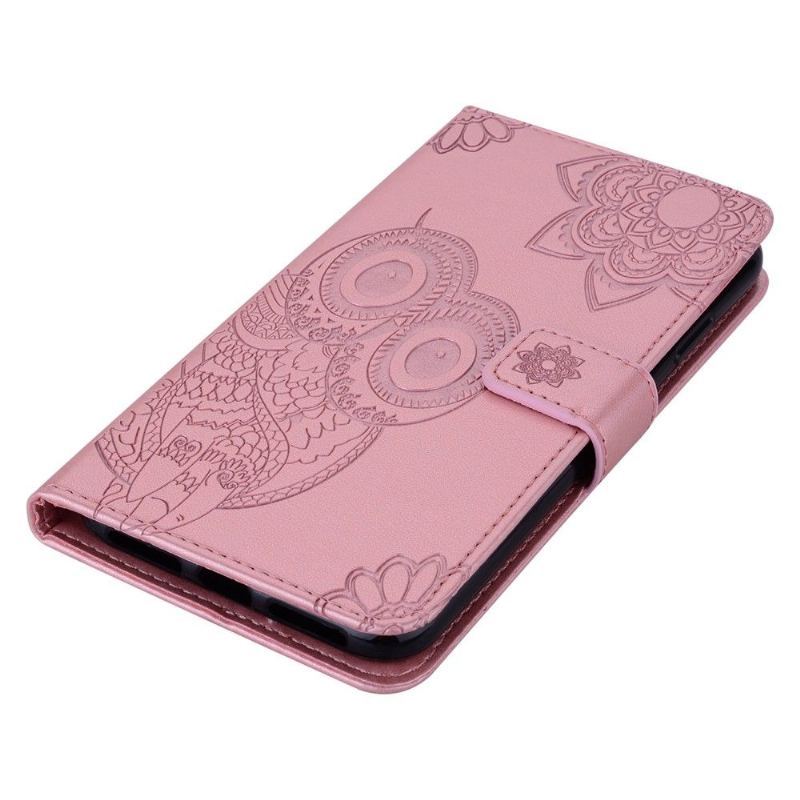 Etui Folio do Xiaomi Redmi Note 10 5G / Poco M3 Pro Wytłaczana Sowa