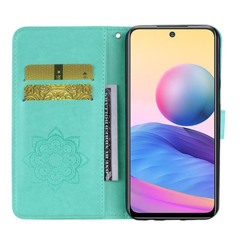 Etui Folio do Xiaomi Redmi Note 10 5G / Poco M3 Pro Wytłaczana Sowa