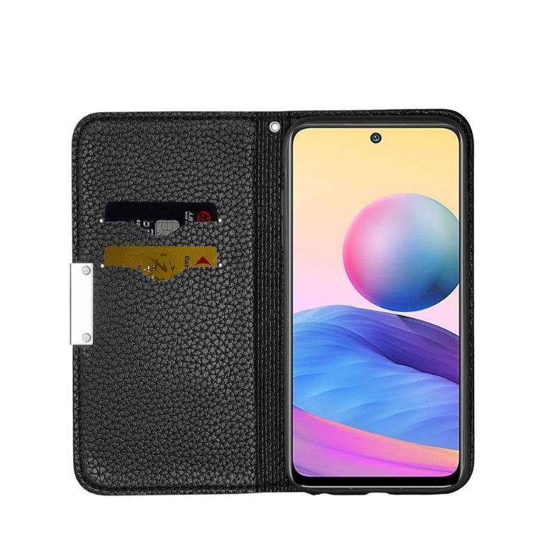 Etui Na Telefon do Xiaomi Redmi Note 10 5G / Poco M3 Pro Obrzeża Etui Folio Ziarnista Sztuczna Skóra