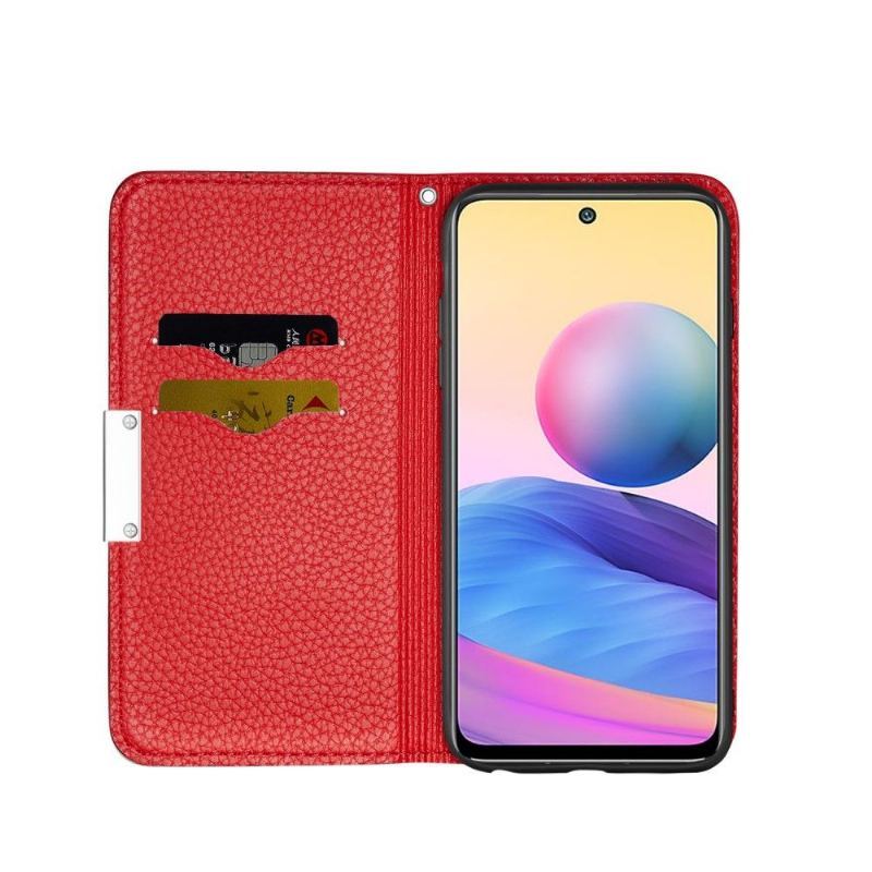 Etui Na Telefon do Xiaomi Redmi Note 10 5G / Poco M3 Pro Obrzeża Etui Folio Ziarnista Sztuczna Skóra