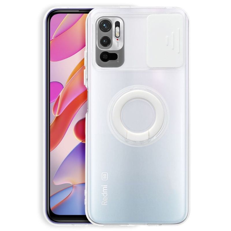 Futerały do Xiaomi Redmi Note 10 5G / Poco M3 Pro Przezroczysty Z Pierścieniem I Osłoną Kamery