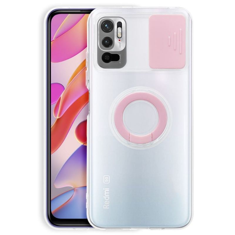 Futerały do Xiaomi Redmi Note 10 5G / Poco M3 Pro Przezroczysty Z Pierścieniem I Osłoną Kamery