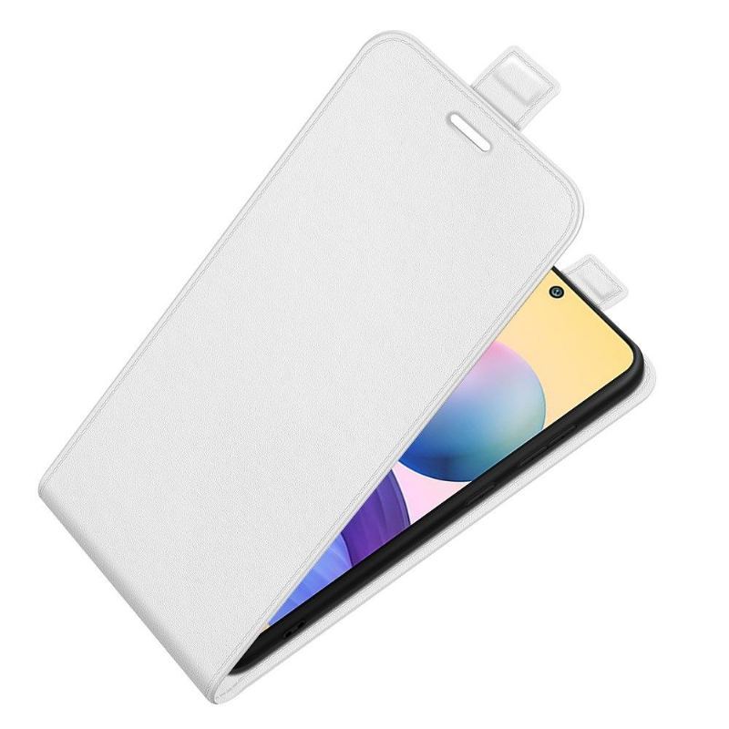 Skórzany Futerał do Xiaomi Redmi Note 10 5G / Poco M3 Pro Etui Folio Ze Sztucznej Skóry W Pionie