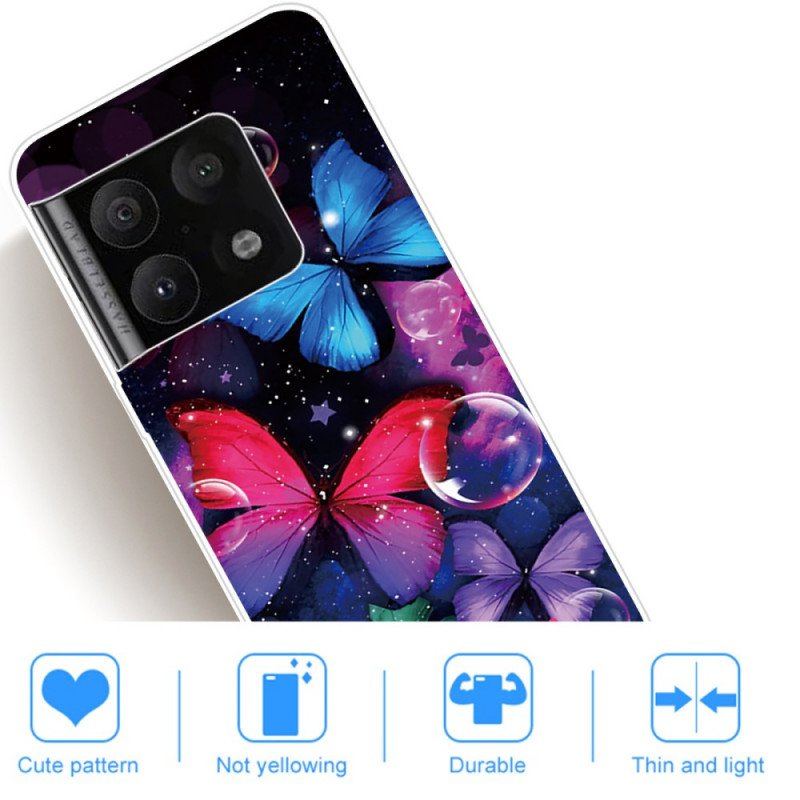 Etui do OnePlus 10 Pro 5G Elastyczne Motyle